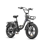 ENGWE E Bike Herren mit 48V 13Ah Batterie, 20 * 4.0 Zoll, 7-Gang Getriebe mit LCD-Display, 250W Motor & 25km/h,...