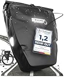Büchel Fahrradtasche für Gepäckträger I 25.4 L - 100% Wasserdicht I mit Tragegriff und Schultergurt I fahrradtasche...