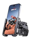 Grefay Fahrrad Handyhalterung Handyhalter Motorrad [1s-Sperre] 2025 Handy Fahrradhalterung Universal Lenker Halter für iPhone 15 14 13 Pro Max Plus, Samsung S24, Smartphone (Grau)