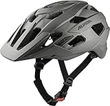 ALPINA ANZANA - Optimal Anpassbarer, Leichter & Sicherer Fahrradhelm Mit Fliegennetz & Nachrüstbarem LED Für Erwachsene, Coffee-Grey matt, M (52-57 cm)