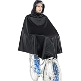 Gerhannery Fahrrad Regenponcho mit Kapuze, wasserdichter Regenponcho für Damen und Herren, Rad- und Wanderungsmütze