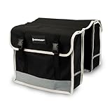 DUNLOP - Fahrradtasche Doppel - wasserdichte Gepäckträgertasche mit Fluoreszierenden Streifen - 26L und 36 x 30 x 12...