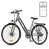 Qekud 26M208 E-Bike, 26' Elektrofahrrad, mit 36V 12.5Ah Li-Ion Akku, 250W Motor, Reichweite bis zu 100KM im Hybrid...