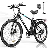HITWAY E Bike Damen Herren E-Mountainbike 26 Zoll Pedelec Cityräder Elektrofahrrad,250W Motor,Li-Batterie...